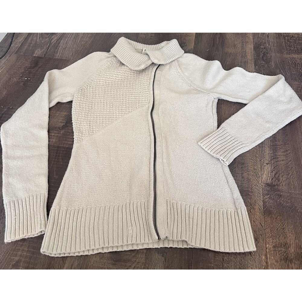 REI KNIT ZIP UP SWEATER SIZE S